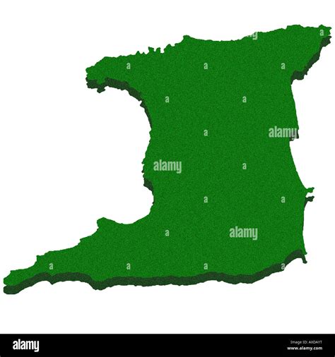 Mappa Dell Isola Di Trinidad Immagini E Fotografie Stock Ad Alta