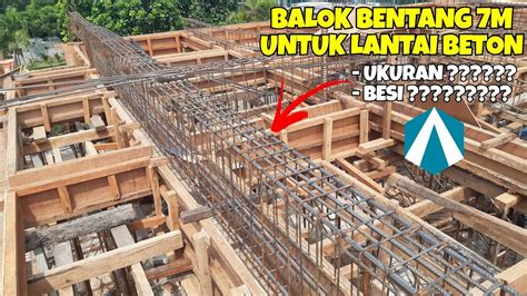 Cara Buat Balok Beton Bentang 7m Untuk Dak Lantai 2 Mencari Dimensi