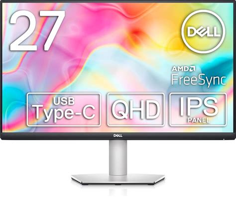 Dell S2722DC USB-C 27 Zoll QHD Monitor, 75Hz, IPS, 4ms, AMD FreeSync ...