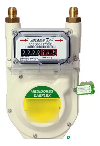 Medidor De Gás Daeflex G 0 6 Natural Gn E Glp