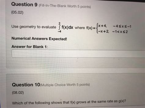 Solved Question 6 Multiple Choice Worth 5 Points 05 04 Chegg