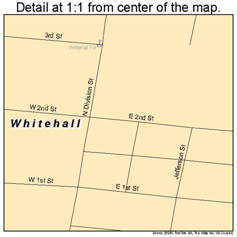 Whitehall Montana Street Map 3079900