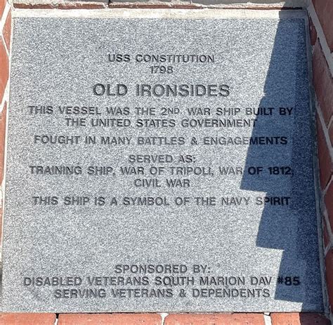 Old Ironsides Historical Marker