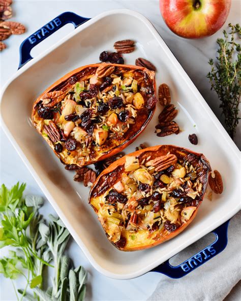 Wild Rice Stuffed Acorn Squash Vegan Gluten Free Super Safeway