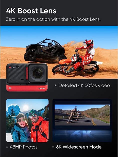 Insta360 ONE RS 4K Edition Waterproof 4K 60fps Action Camera with ...