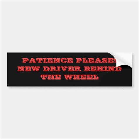 New Driver Bumper Sticker