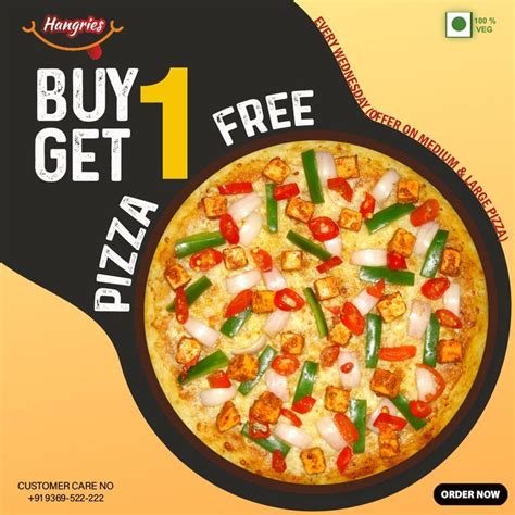 The Wednesday Buy 1 Get 1 Free Pizza Offer Is Here 😍 Large Pizza