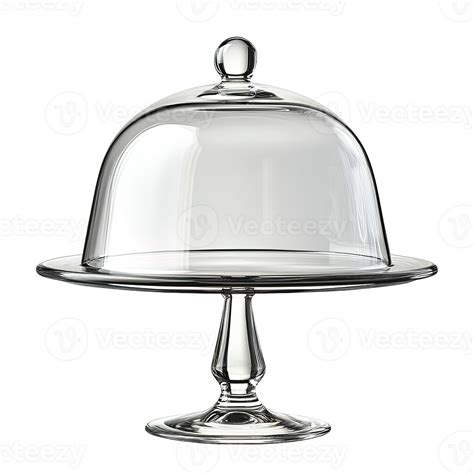 glass cake stand with cover 7