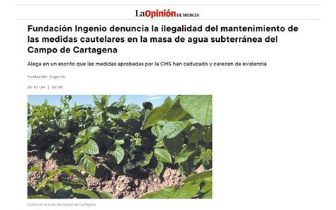 Ilegalidad de mantener las medidas del agua subterránea del Campo de