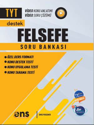 TYT FELSEFE Soru Bankası DESTEK ENS YAYINLARI 2023 24