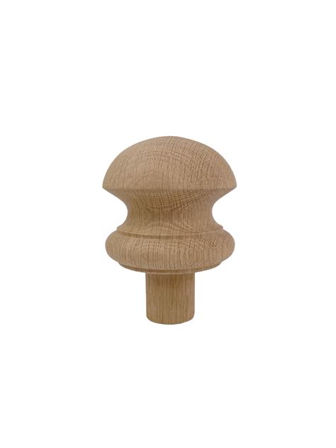 Oak HALF Acorn Newel Cap 90mm Shaw Stairs Ltd Oak Newel Cap