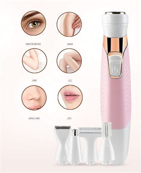 Women Bikini Trimmer 5 In 1 Woman Electric Shaver Rechargeable