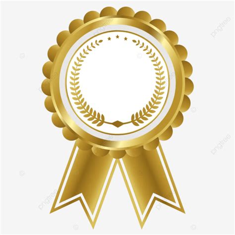 Gold Medal Set Badge Vector The Best Award Award Medal Badge PNG And