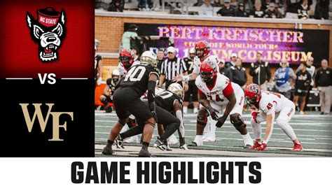 Nc State Vs Wake Forest Game Highlights Acc Football Youtube