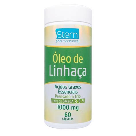 Óleo De Linhaça Stem 1000mg 60 Cápsulas Panvel Farmácias