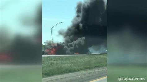 Fiery Big Rig Crash Shuts Down I 5 Near Modesto