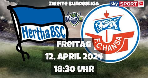 Hertha Bsc Hansa Rostock Fu Ball Zweite Bundesliga Live Am