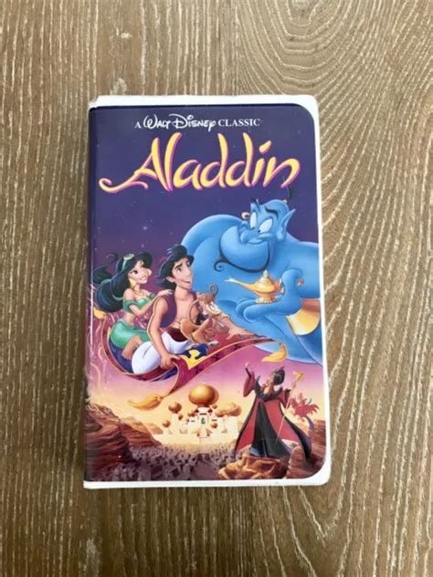 ALADDIN WALT DISNEY VHS 1993 Original Classique RARE 1662 Édition