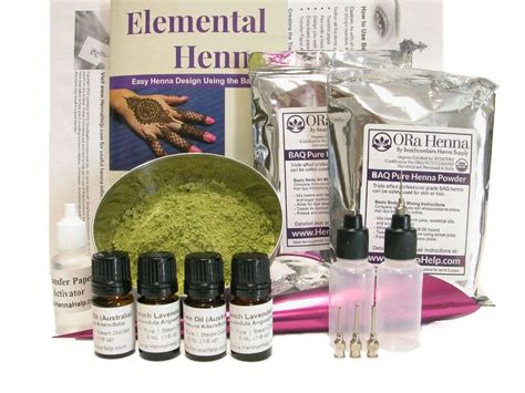 Henna Powder Tattoo Kit 200gm Body Art Quality Temporary Stain Tea Tree ...