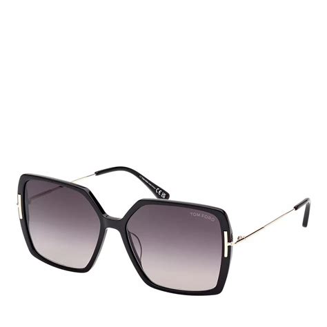 Tom Ford Joanna Shiny Black Zonnebril