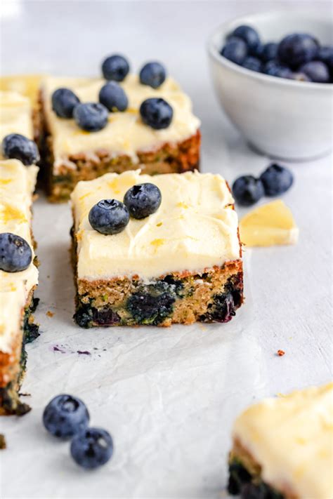 Lemon Blueberry Zucchini Cake With Lemon Frosting Ambitious Kitchen