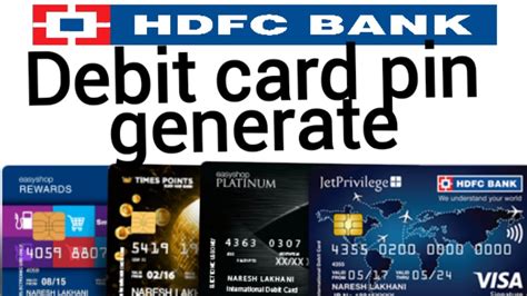 Hdfc Debit Card Pin Generate How To Generate Atm Card Pin Atm Pin