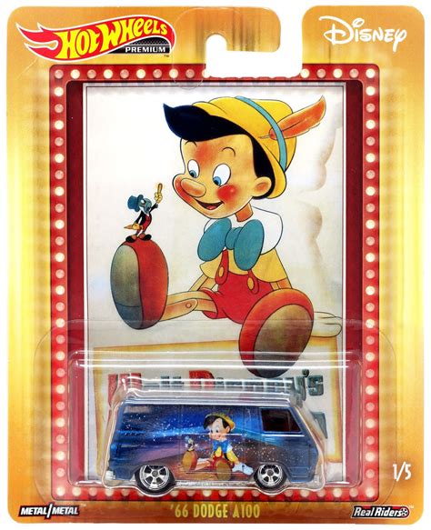 Disney Hot Wheels Premium 66 Dodge A100 Die Cast Car 15 Pinocchio Mattel Toywiz