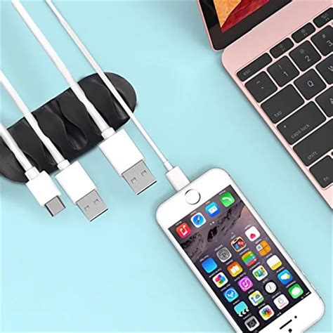 10 Pack Adhesive Office Desk Cable Organizer Silicone Wire Holder - Buy ...