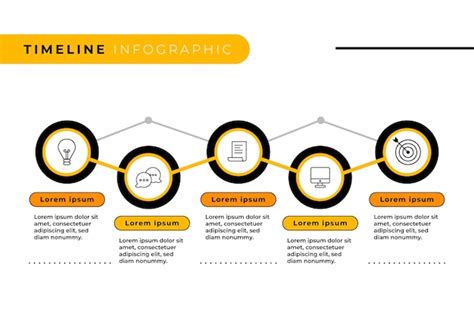 Tijdlijn Infographic Stijl Gratis Vector