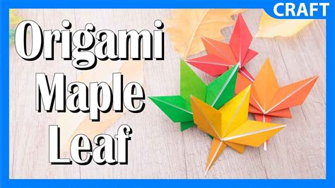 How To Make An Easy Origami Maple Leaf YouTube