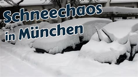 SCHNEECHAOS in München durch Starkschneefälle am 2 Dezember 2023