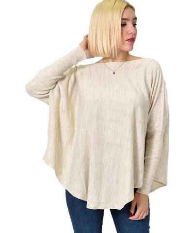 Nude ασύμμετρα γυναικεία πλεκτά με λαιμόκοψη χαμόγελο GLAMI gr