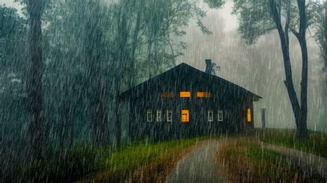 Chuva Relaxante Para Dormir Imediatamente Barulho De Chuva No Telhado