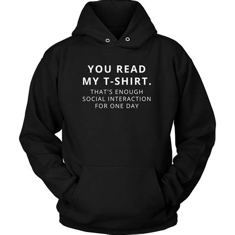 Introverts You Read My T Shirt Thats Enough Social Interaction For Teelime Unique T Shirts