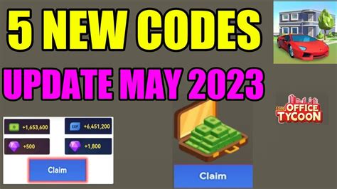 5 NEW IDLE OFFICE TYCOON GIFT CODES 2023 IDLE OFFICE TYCOON CODES