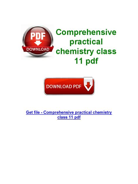 Comprehensive Practical Chemistry Class 11 Pdf Pdf