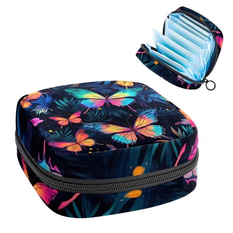 Ownta Colorful Butterfly Pattern Premium Storage Bag Period Purse