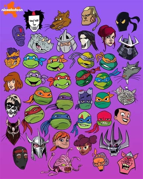 All animated versions of the Turtles, allies, and villians : r/TMNT