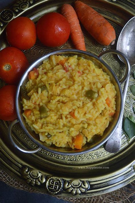 Instant Pot Khichdi With Vegetables Rice With Lentils And Vegetables