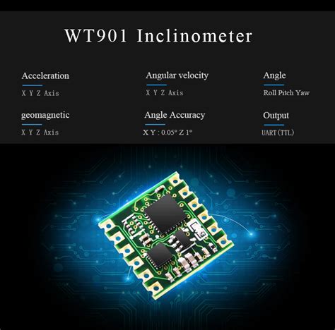 WitMotion WT901B 10 축 AHRS IMU 센서 3 축 가속 자이로 틸트 각도 나침반 기압계