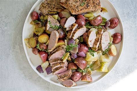 Mediterranean Pork Tenderloin With Roasted Vegetables The Mom