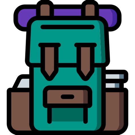 Backpack Basic Miscellany Lineal Color Icon