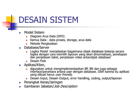 Metodologi Pengembangan Sistem Informasi 10 Sepuluh 1 Ppt