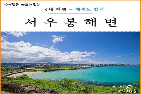 제주도 함덕 가볼만한곳 해수욕장 제주 서우봉 해변 네이트뷰