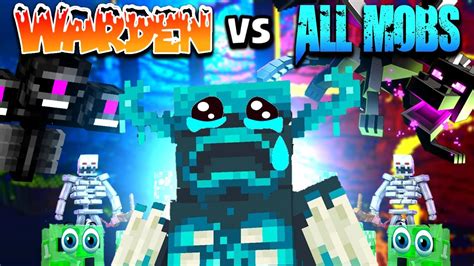 Warden Vs All Mobs And Ender Dragon And Wither Can Warden Defeat