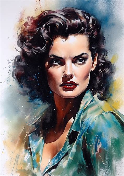 Jane Russell Digital Art By Thuy Dinh Thi Fine Art America