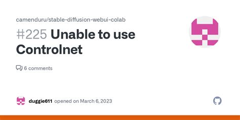 Unable To Use Controlnet Issue Camenduru Stable Diffusion