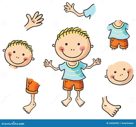 Cartoon Body Parts Stock Vector - Image: 44606982