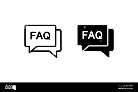 Faq Frequently Asked Questions Vector Icon Need Help Concept Vector On Isolated White