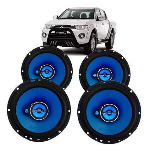 4 Alto Falante Mitsubishi L200 Triton Hurricane 6 Polegadas Frete grátis